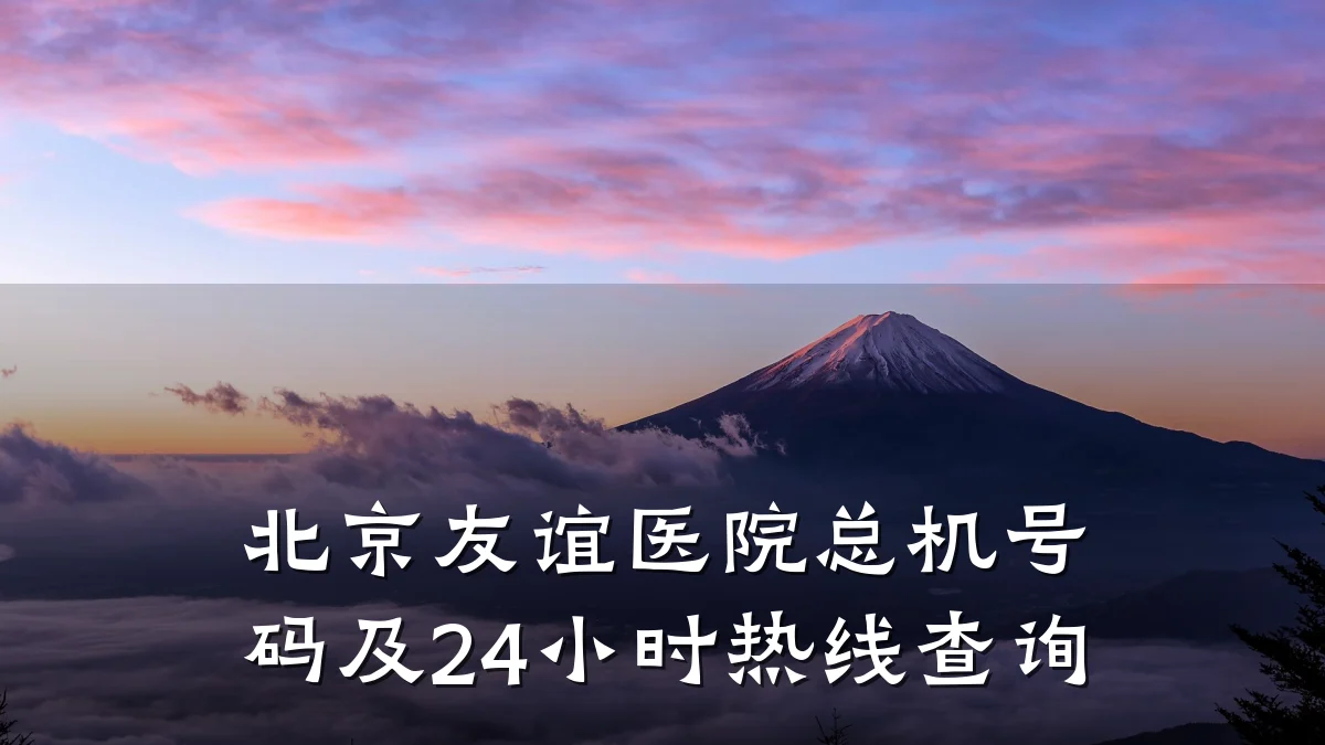 北京友谊医院总机号码及24小时热线查询
