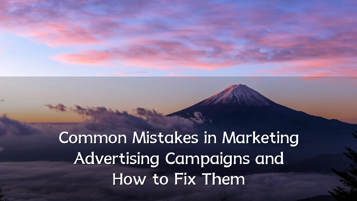 Common Mistakes in Marketing Advertising Campaigns and How to Fix Them