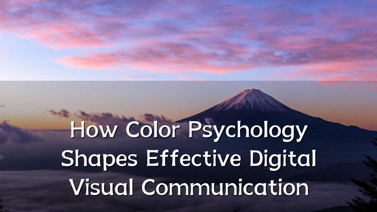 How Color Psychology Shapes Effective Digital Visual Communication
