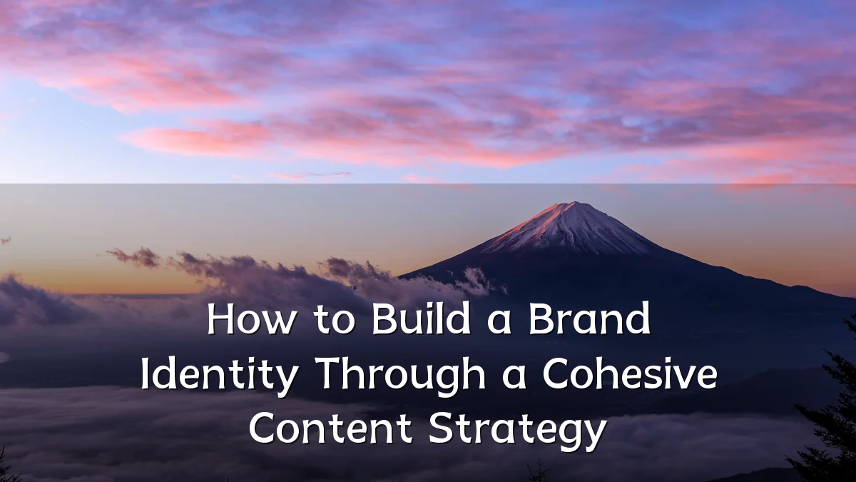 How to Build a Brand Identity Through a Cohesive Content Strategy