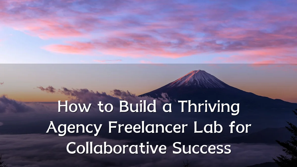 How to Build a Thriving Agency Freelancer Lab for Collaborative Success