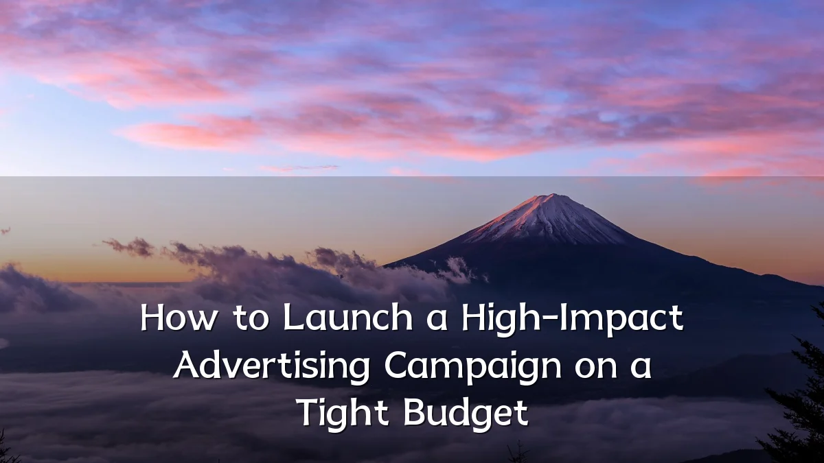 How to Launch a High-Impact Advertising Campaign on a Tight Budget