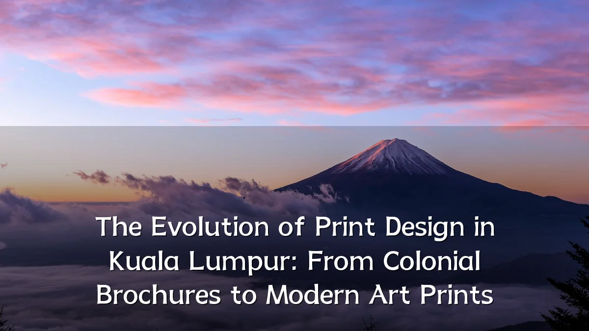 The Evolution of Print Design in Kuala Lumpur: From Colonial Brochures to Modern Art Prints