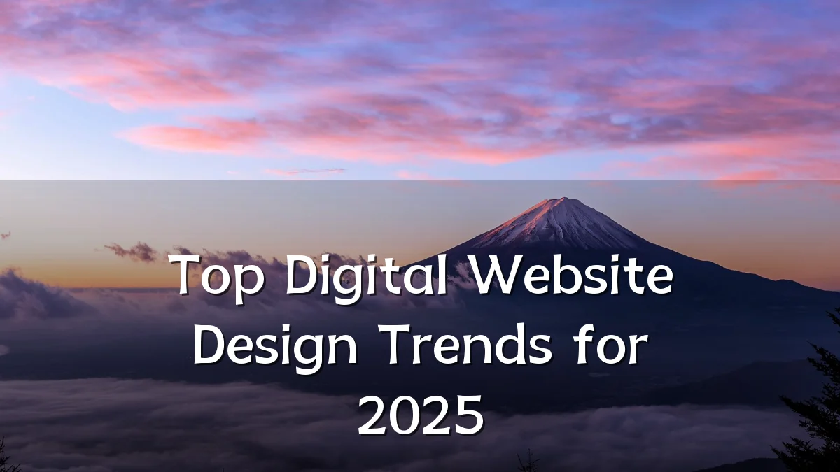 Top Digital Website Design Trends for 2025